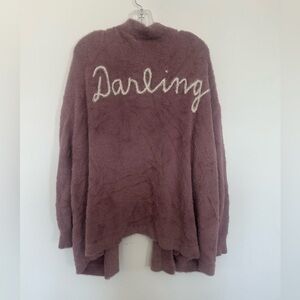 RARE Wildfox Lilac 'Darling' Knit Fuzzy Cardigan